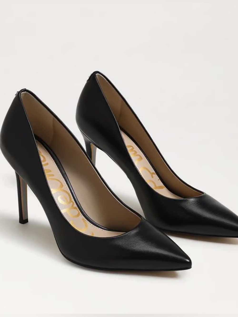 Sam Edelman Hazel Pointed Toe Pump Black Leather